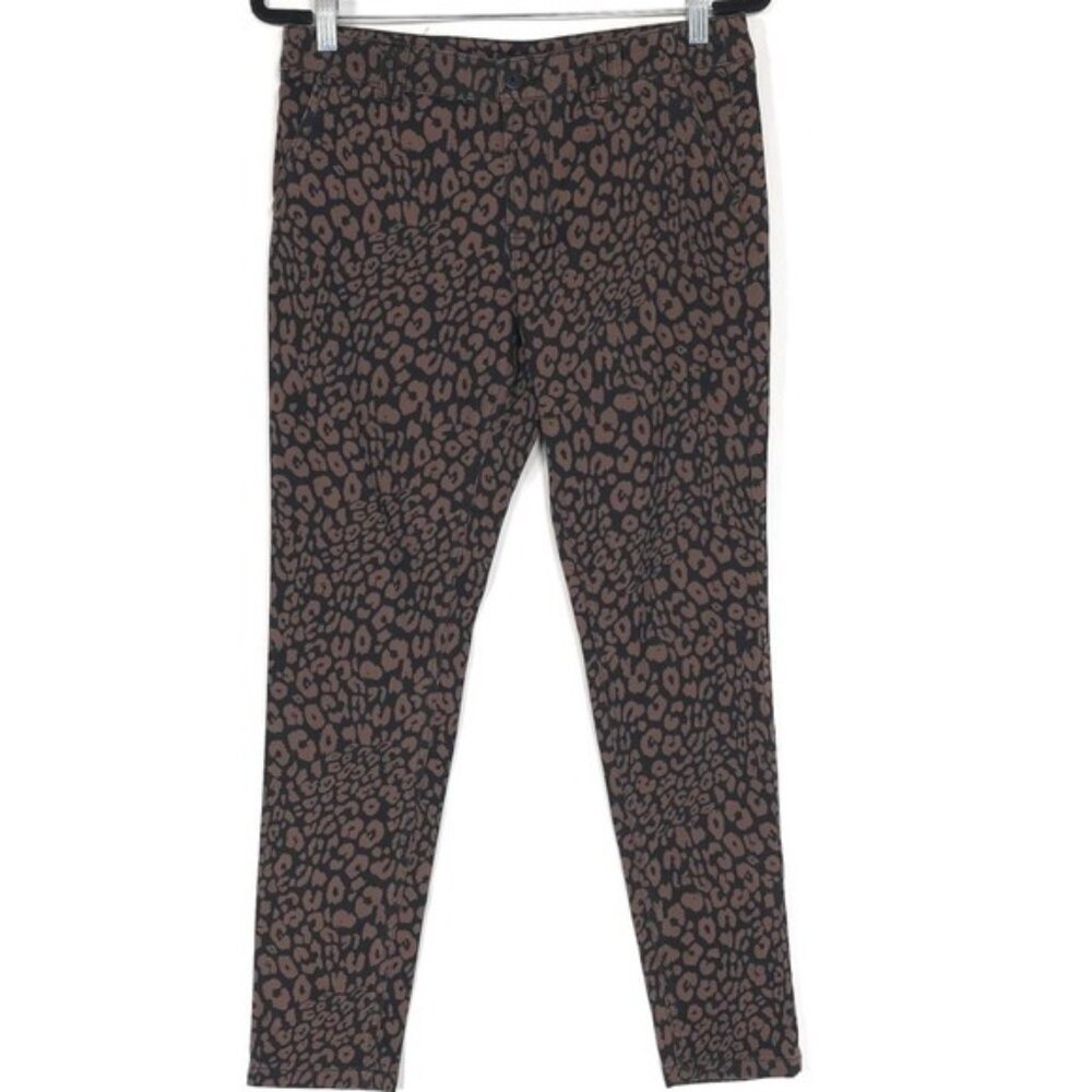 Anthropologie SANCTUARY Women's Size 28 Leopard Cheetah Chino Pant Ankle Twill